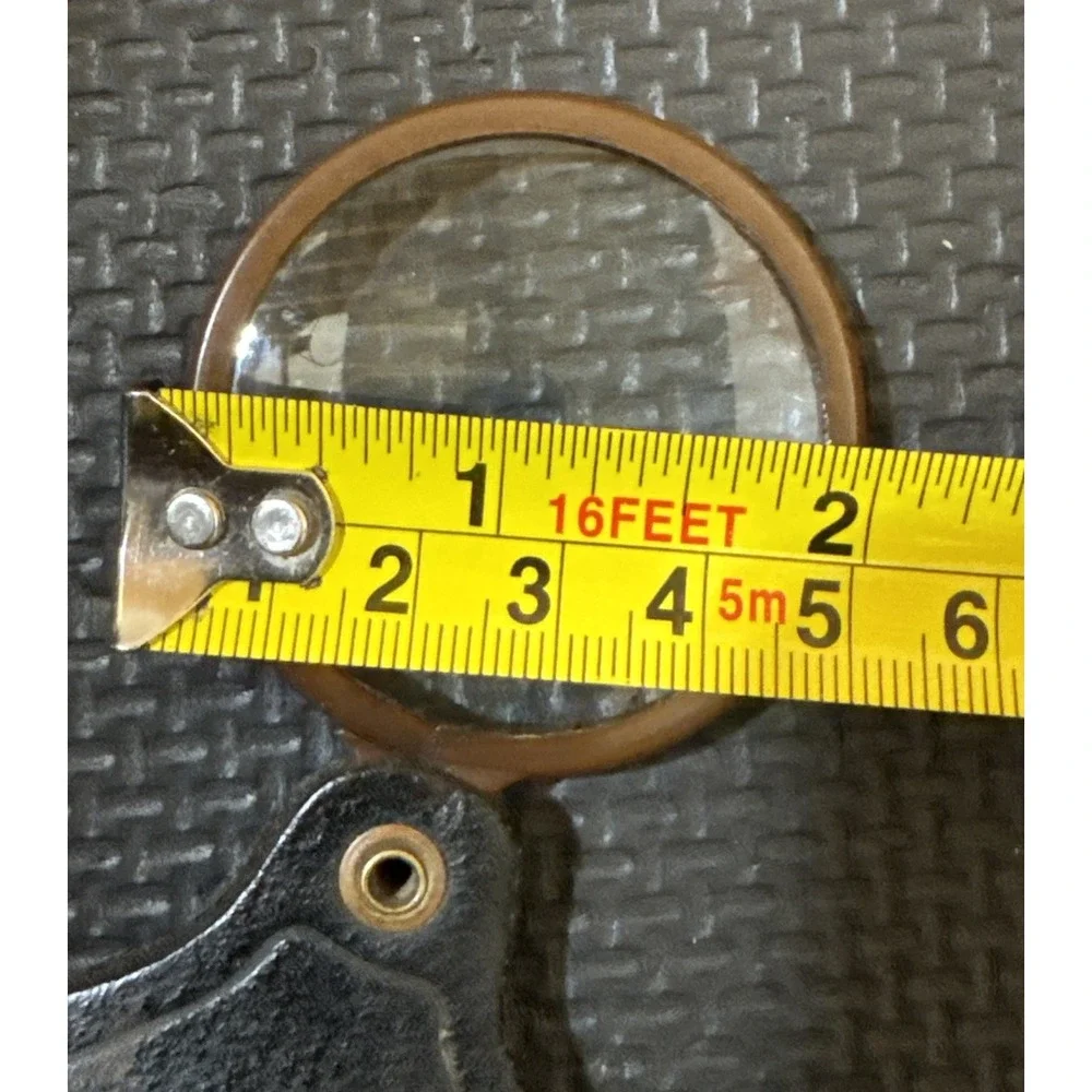 Antique A. LIETZ Catalog No. 69 Pocket Magnifier | Molded Leather Case | Two Way